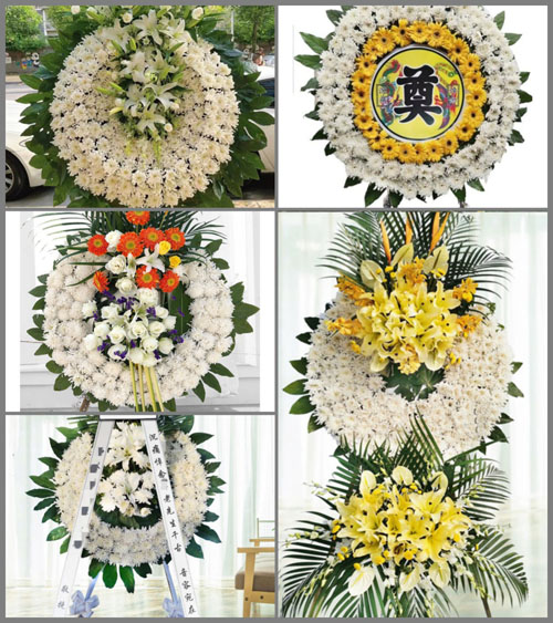 山东淄博桓台县唐山镇邢家村花圈速递